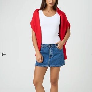 NWT GLASSONS MINI DENIM SKIRT (US 4 not 8)